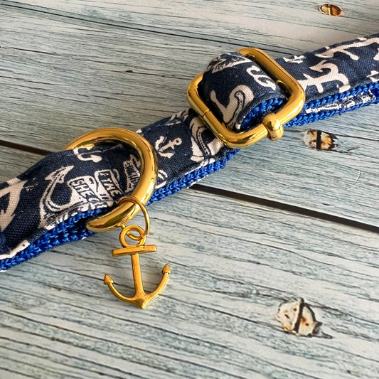 Marinero collar de hebilla para perros y gatos